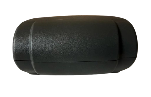 A black, oval matte Mechanism Cover (top & bottom) for Herman Miller Classic Aeron Chair by Refurne, shown against a white background—perfect as an OEM replacement part.