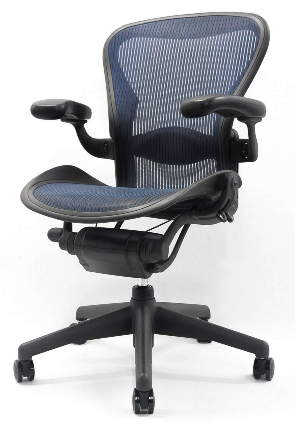 Herman Miller Aeron Chair Size B – Fully Loaded with Lumbar Support (Blue Mesh)