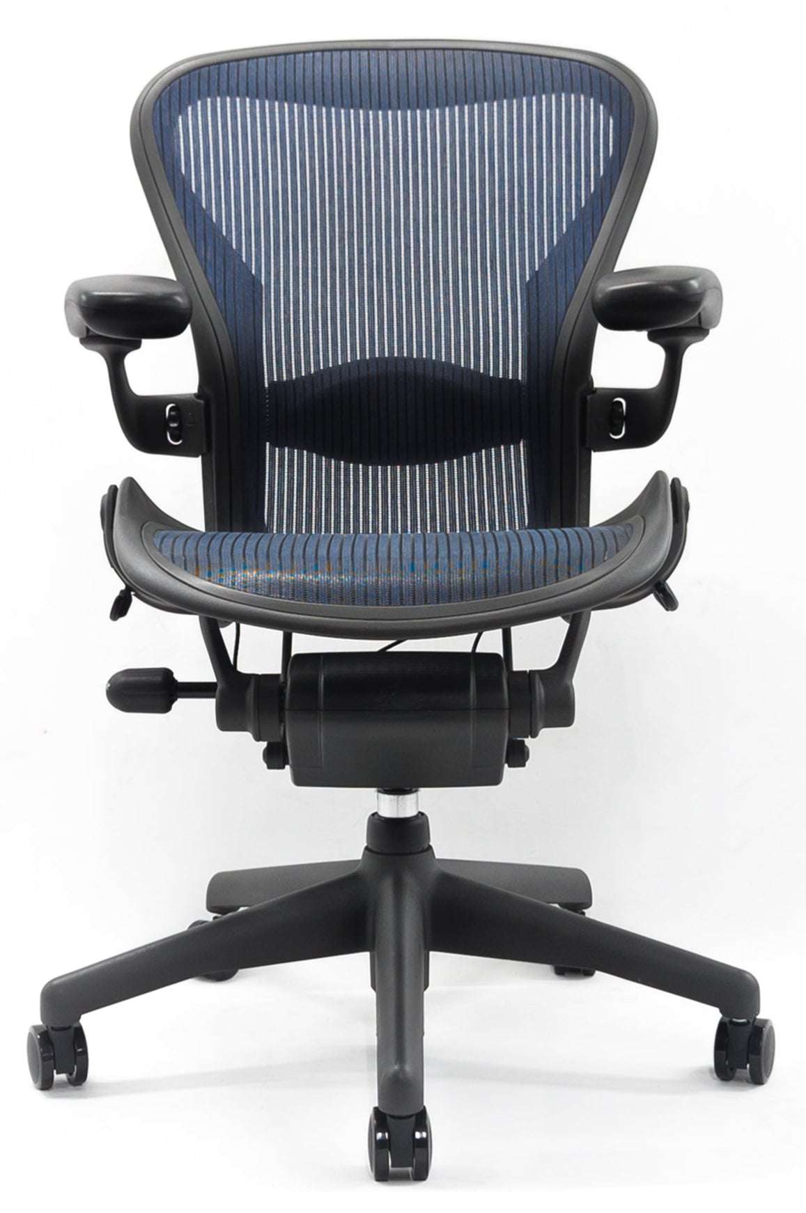 Herman Miller Aeron Chair Size B – Fully Loaded with Lumbar Support (Blue Mesh)