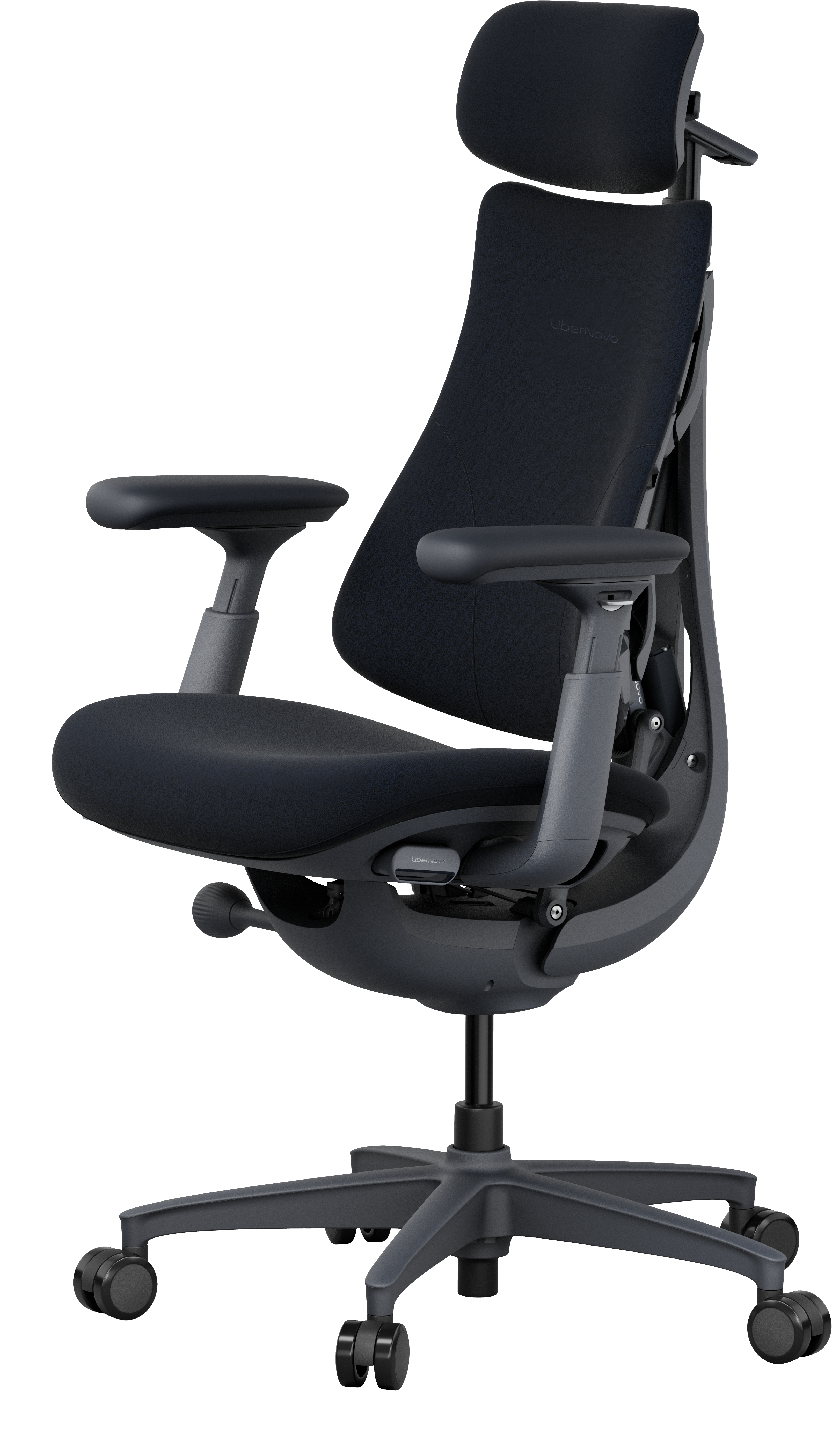 LiberNovo Omni Dynamic Ergonomic Chair – Midnight Black, 48cm Seat – Brand New