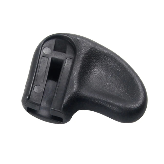 Refurne Replacement Buttons for Herman Miller Classic Aeron Chair MK2 include a black, textured plastic thumb rest grip with mounting grooves, designed for ergonomic support and improved handling during adjustment.