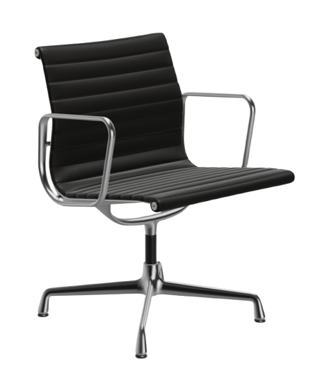 Vitra Eames EA108 Style Chair – Black Leather - Brand New