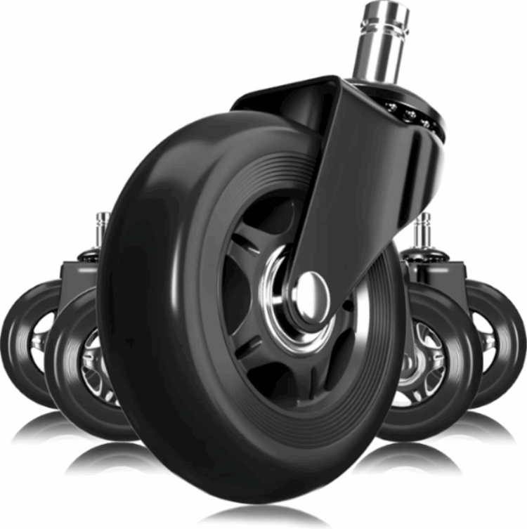 Herman Miller Rollerblade Wheels – Set of 5 – 3-Inch – Smooth Silent Gliding – Universal Fit