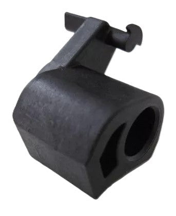 The Refurne Forward Tilt Cam for Classic Herman Miller Aeron Chair (MK1 & MK2) is a small black plastic part with a cylindrical body, hexagonal opening, and hook-ended arm—perfect as a replacement component.