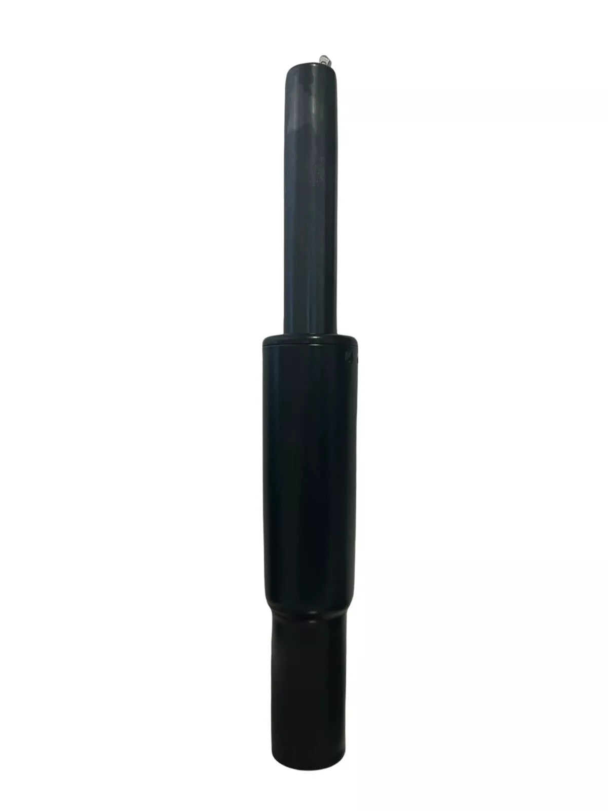 The Refurne Side-Activated Gas Lift Cylinder for Steelcase Leap Chair V2 is a black, cylindrical chair height adjustment piston shown upright against a white background.