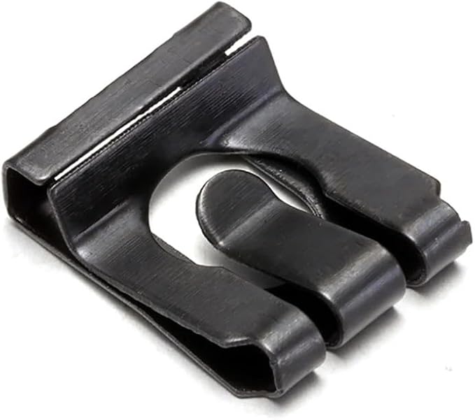 A close-up of the Refurne Universal Gas Lift Anti-Loosening Retaining Clip, designed to secure components with screws and enhance office chair stability, ideal for use in aeron chair repair or other mechanical applications.