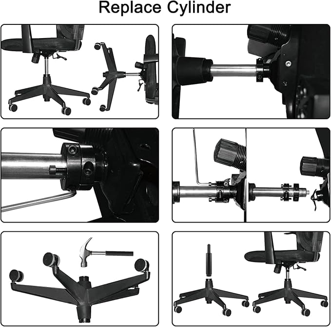 Chair Cylinder Removal Tool – Gas Lift Removal Kit for Office Chairs