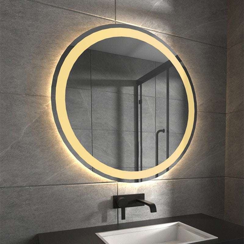 Smart LED Bathroom Mirror – Round | Defogging | Adjustable Lighting | Frameless