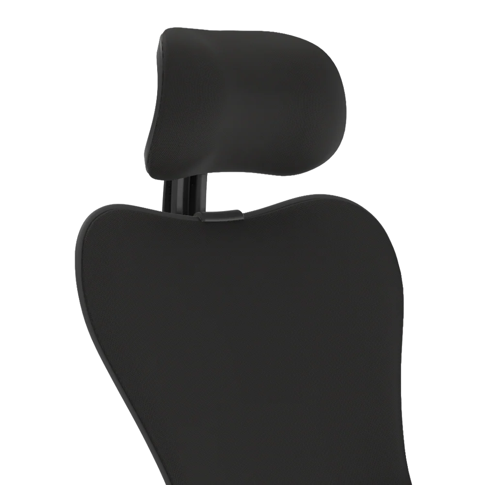 Atlas Headrest for Herman Miller Mirra 2 – Graphite Frame / Black Fabric