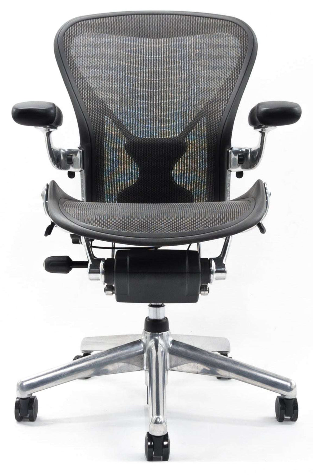 Herman Miller Aeron Posturefit Chrome Office Chair Size B FULLY LO