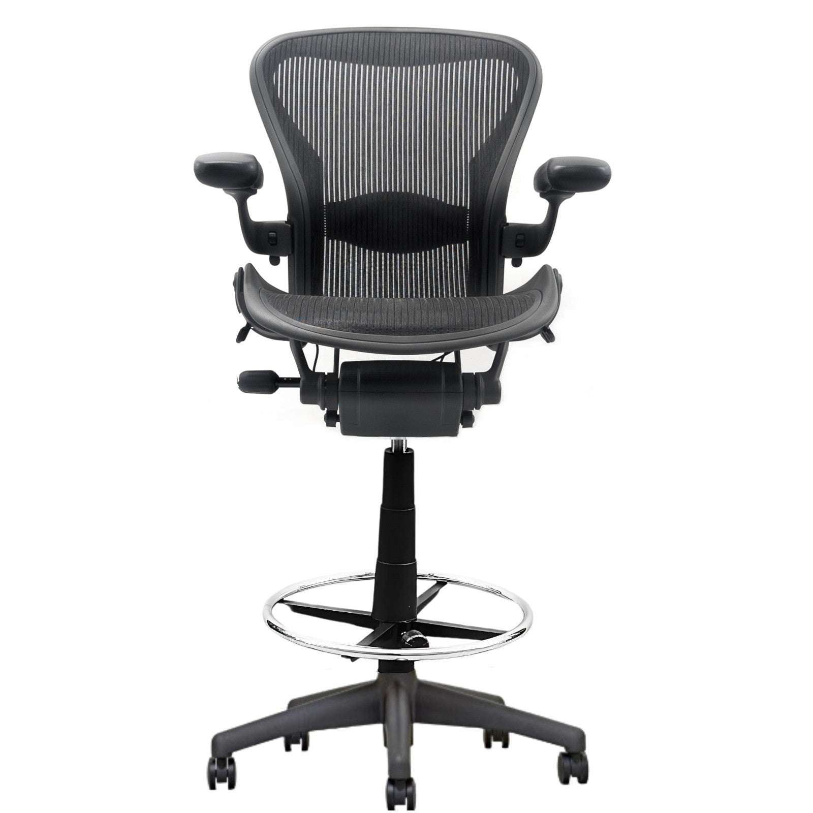 Herman Miller Aeron Lumbar Stool Chair Size B – Fully Loaded (MK2)