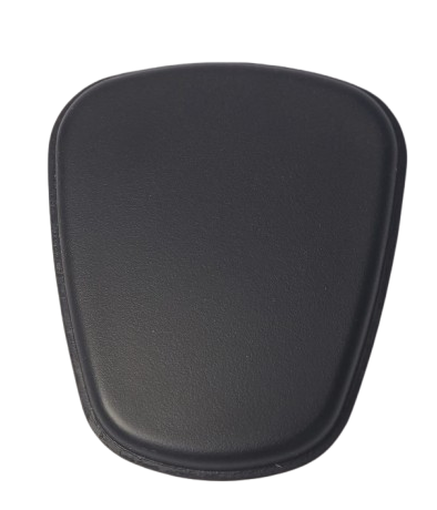 Refurne PostureFit SL Back Support Pads (top and bottom) for Aeron Remastered chairs—a black, oval-shaped accessory with rounded edges, perfect for enhancing ergonomic comfort—shown on a white background.
