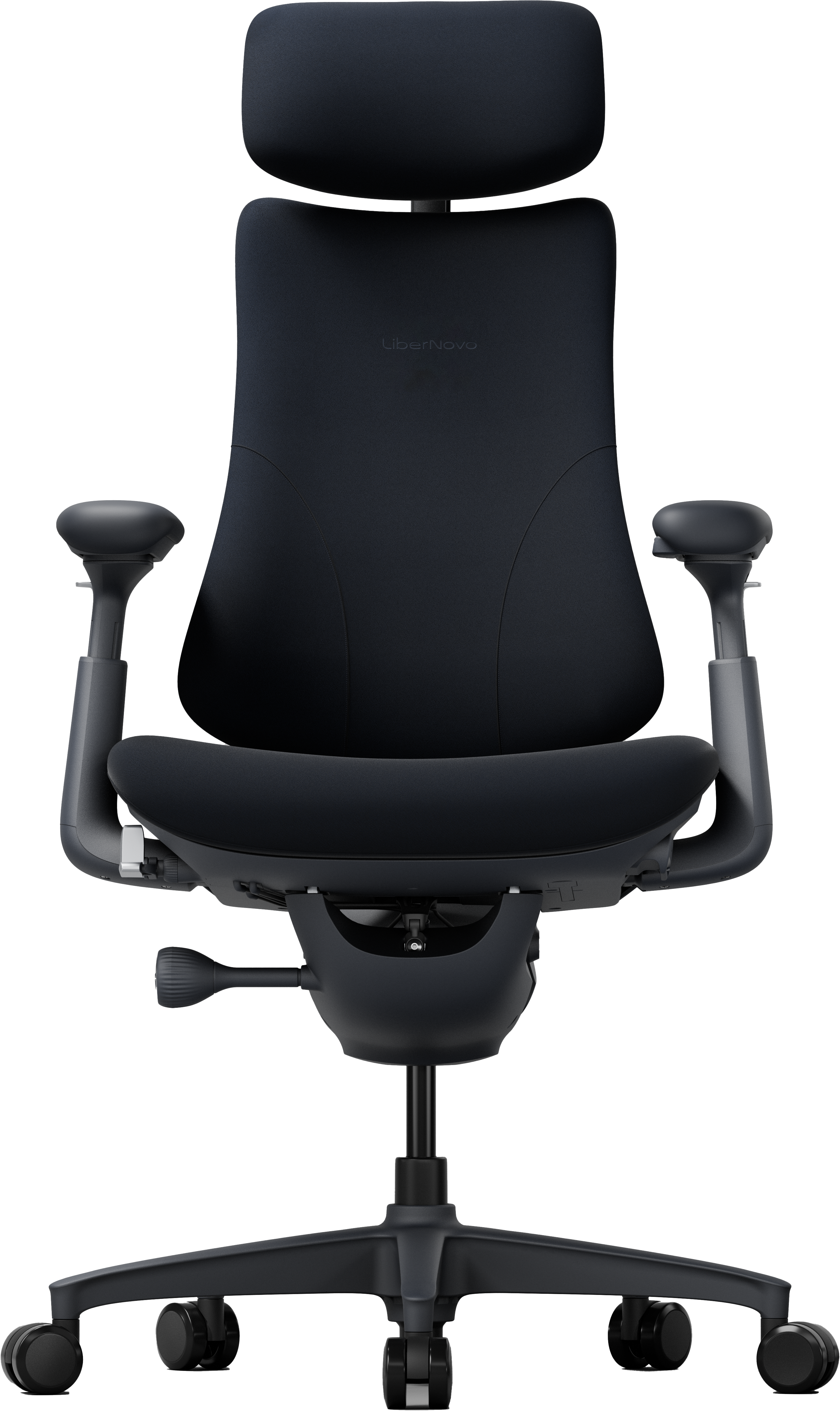 LiberNovo Omni Dynamic Ergonomic Chair – Midnight Black, 48cm Seat – Brand New