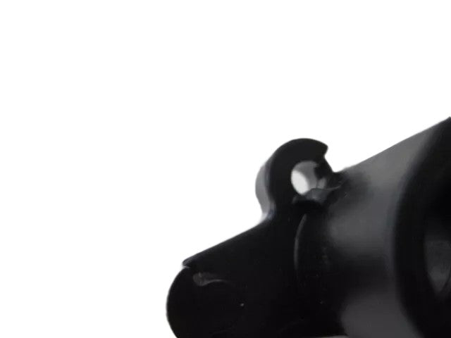 Close-up of a black Refurne Forward Tilt Cam for Classic Herman Miller Aeron Chair (MK1 & MK2), featuring a rounded end and small hook, shown partially out of frame on the right against a white background.