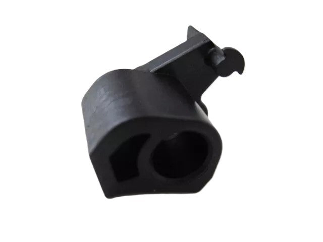 The Refurne Forward Tilt Cam for Classic Herman Miller Aeron Chair (MK1 & MK2) is a black plastic part with a rounded front, central hole, and angled top extension. Shown on a white background.