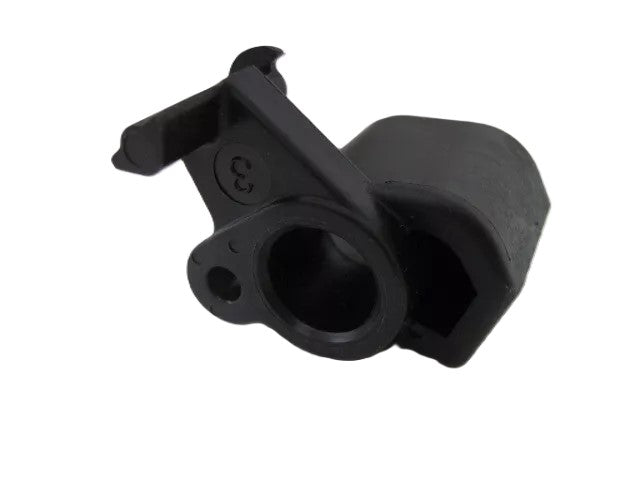 Refurne Forward Tilt Cam for Classic Herman Miller Aeron Chair (MK1 & MK2): black plastic part with cylindrical opening, angled extension, and a small circular indentation marked “3”; ideal as an Aeron chair replacement component.