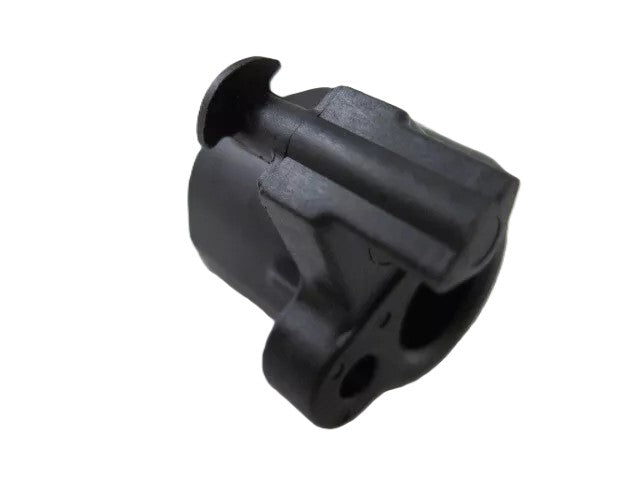 A black, cylindrical Refurne Forward Tilt Cam for Classic Herman Miller Aeron Chair (MK1 & MK2), with a rounded edge, flat base, and protruding ridges, shown against a white background.