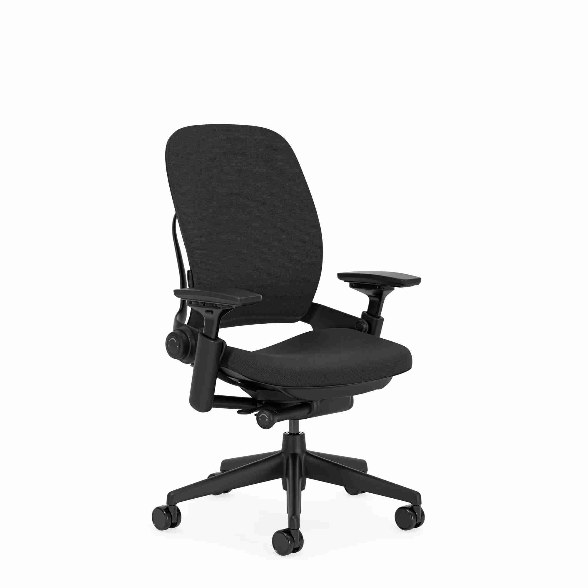 The Refurne Side-Activated Gas Lift Cylinder for Steelcase Leap Chair V2 features easy height adjustment and is shown against a plain white background.
